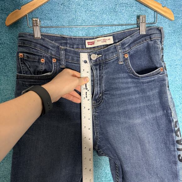 Levi's 502 Regular Taper Big Boy's Blue Jeans 20 Regular 30W 30L - Picture 6 of 16